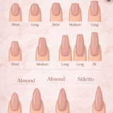 Handmade Press-On Nails (Long Oval)– Blush Crystal Royale