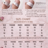 Handmade Press-On Nails (Long Oval)– Blush Crystal Royale