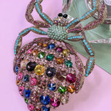 Statement Rhinestone Spider Brooch Pin