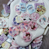 Kawaii Character Cabochon Mix | Pastel Cute Flatback Charms 6 PCS