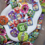 Cartoon Toy Character Cabochon Mix | Colorful Movie-Inspired Flatback Charms 6 PCS