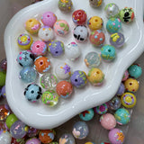 Candy Pop Bead Mix | Colorful Drip Round Beads 8 pcs