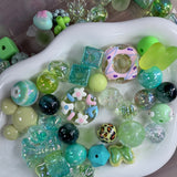 Green Kawaii Charm Mix | 6~8 pcs