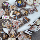 Luxury Teddy Charms | Designer-Inspired Brown 5 PCS