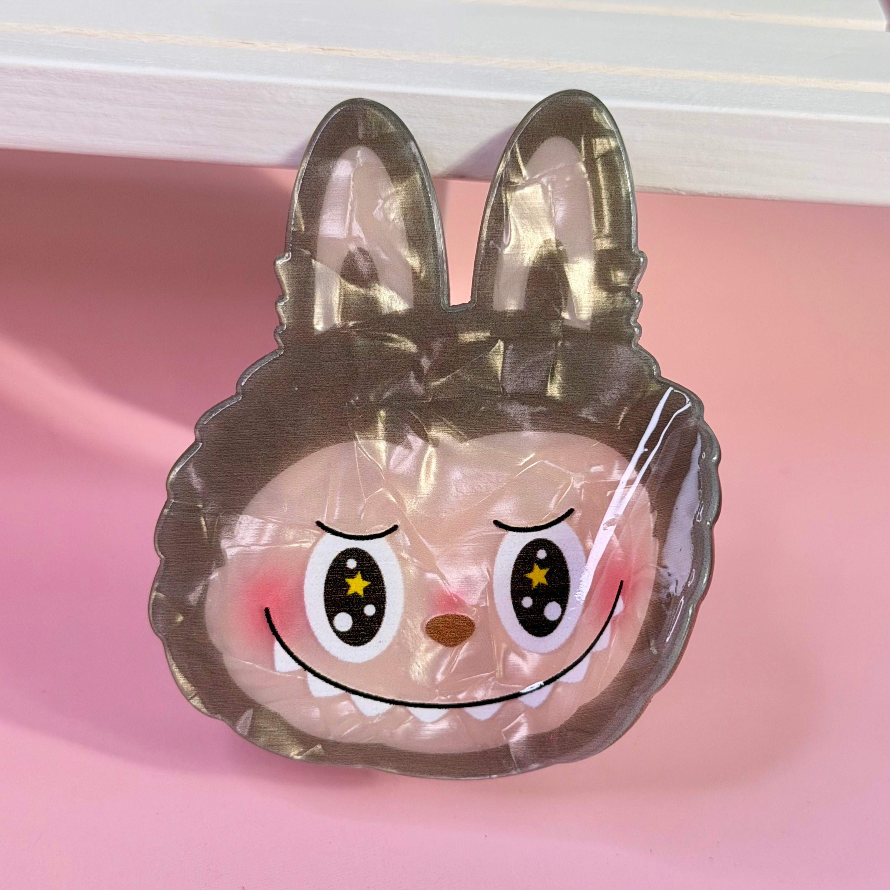 Labubu Big Size Hair Claw | Kawaii Cartoon Acrylic Clip