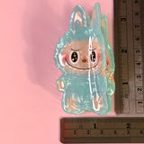 LAbubu Bunny Hair Claw – Kawaii Acrylic Clip, Seated Design