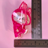 Yoga Bunny Hair Claw – Iridescent Acrylic Cartoon Clip