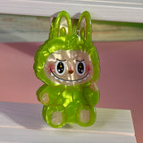 LAbubu Bunny Hair Claw – Kawaii Acrylic Clip, Seated Design