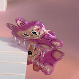 LAbubu Bunny Hair Claw – Kawaii Acrylic Clip, Seated Design