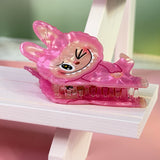 Yoga Bunny Hair Claw – Iridescent Acrylic Cartoon Clip