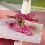 Yoga Bunny Hair Claw – Iridescent Acrylic Cartoon Clip