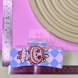 Acrylic Hair Claw: Big Size Checkered Bubu Clip