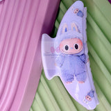 La-bubu-Inspired “Fluffy Monster Baby” Hair Claw | Plush Acrylic Hair Clip |