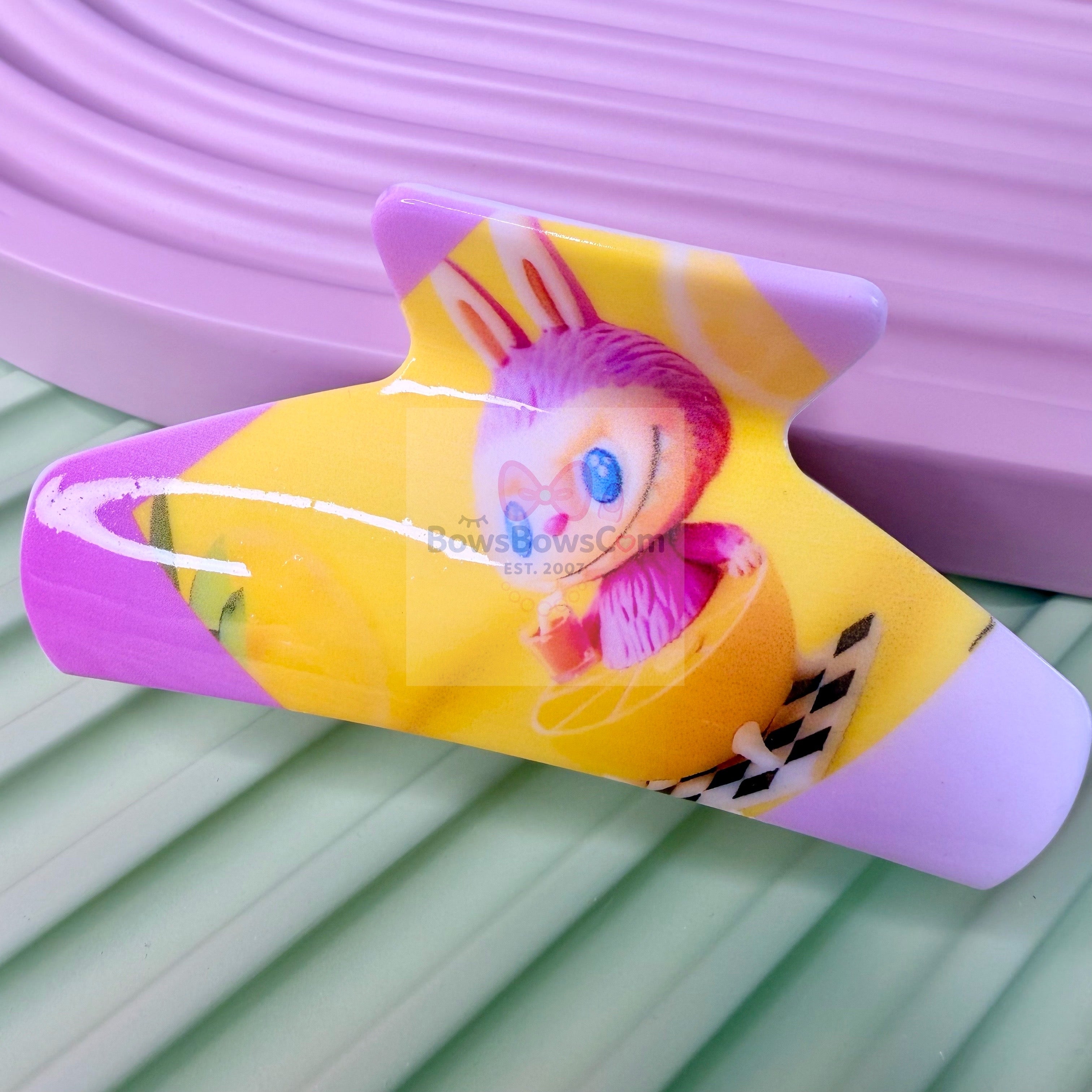 Pastel Monster Hair Claw: Kawaii Acrylic Hair Clip